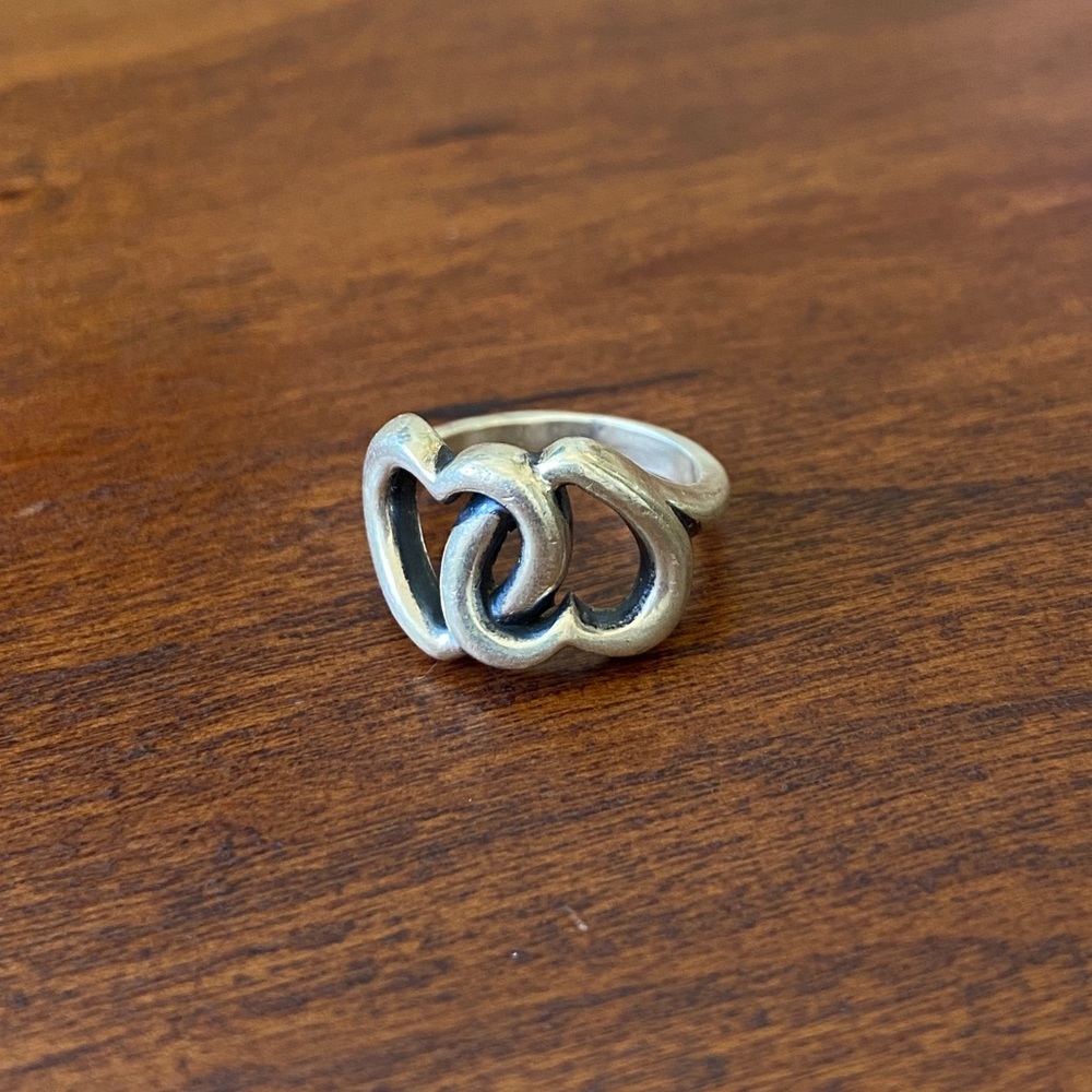 James Avery Linked Hearts Ring